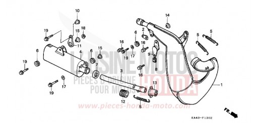EXPANSIONSKAMMER (3) CR250RG de 1986